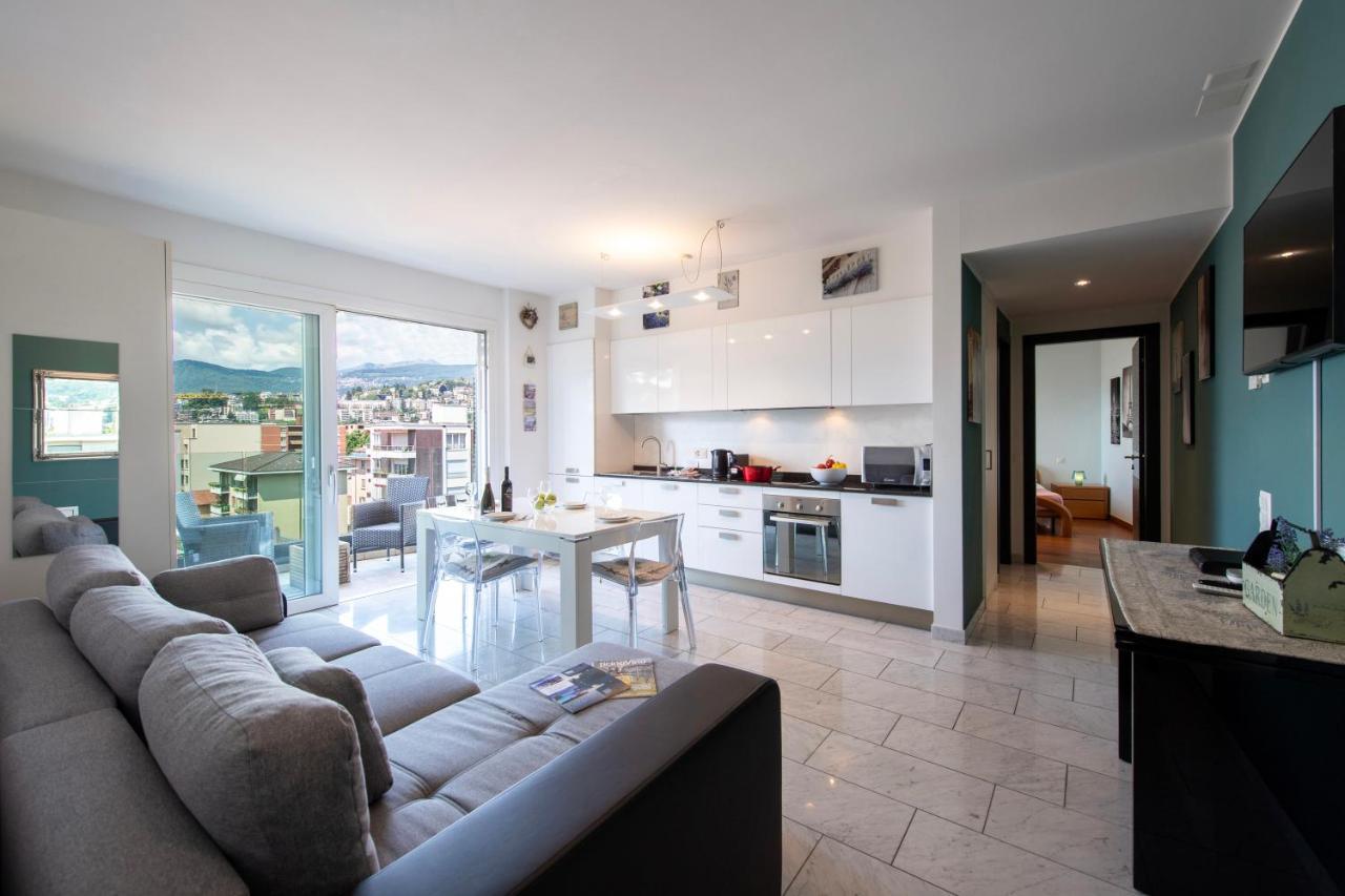 Panoramic Penthouse - Happy Rentals 盧加諾 外观 照片